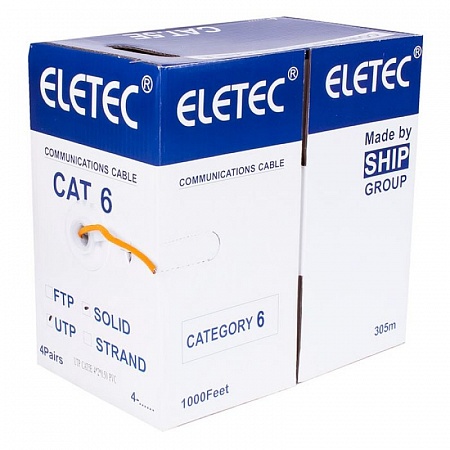 Eletec 6 4x2xAWG24 кабель UTP 305м, медь