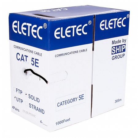 Eletec 5E 4x2xAWG24, OUTDOOR кабель UTP эконом, двойная оболочка, 305м, CCA