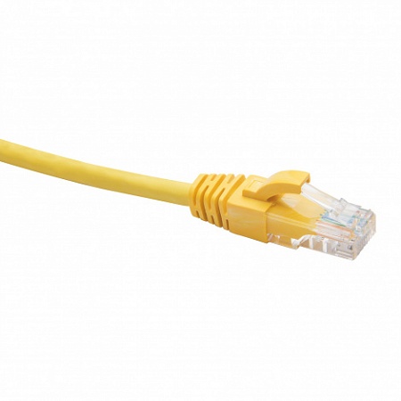 DATAREX RJ45-RJ45 U/UTP Cat.5e LSZH нг(А)-HF (DR-181408) Патч-корд (коммутационный шнур), 1.5м, желтый